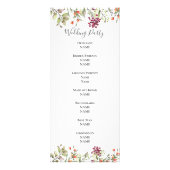 ワイルドフラワーメドウ結婚式 プログラム (裏面)