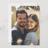 ワイルドフラワーメドウ自然エレガントな結婚式の写真 招待状 (裏面)