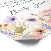 ワイルドフラワーメドウ記念葬式共有aメモリ ポスター (角)