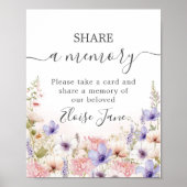 ワイルドフラワーメドウ記念葬式共有aメモリ ポスター (正面)