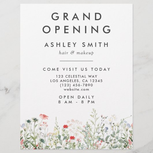 ワイルドフラワーメドウ チラシ (正面)