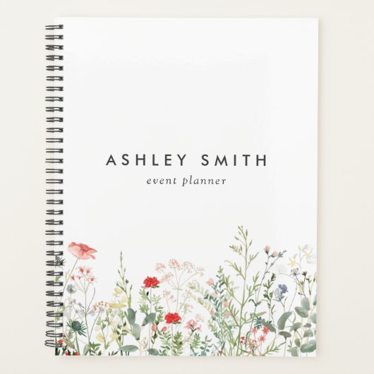 ワイルドフラワーメドウ プランナー手帳 (正面)