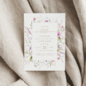 ワイルドフラワーメドウ |最初の誕生日 招待状