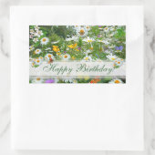 ワイルドフラワーメドウ～長方形シール 長方形シール (バッグ)