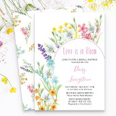 ワイルドフラワーメドーアーチブライダルシャワー 招待状