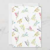 ワイルドフラワーメドーアーチブライダルシャワー 招待状 (裏面)