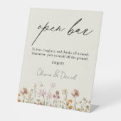 ワイルドフラワーメドーオープンバー結婚ズ 台座サイン (正面)