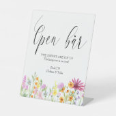 ワイルドフラワーメドーオープンバー結婚ズ 台座サイン (正面)