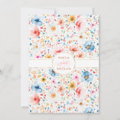 ワイルドフラワーメドーガーデンフローラリハーサルディナー 招待状 (裏面)