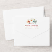 ワイルドフラワーメドーガーデンフローラ結婚アーチズ オールインワン招待状 (裏面)