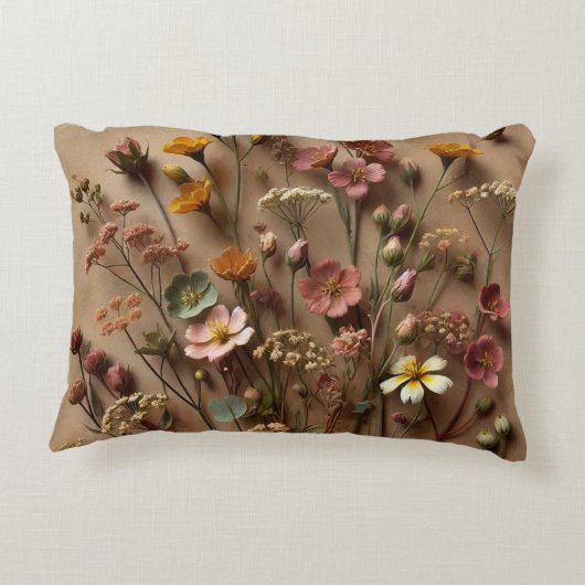 ワイルドフラワーメドークッション アクセントクッション (裏面)