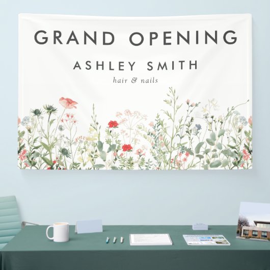 ワイルドフラワーメドーグランドオープン 横断幕 (トレードショー)