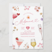 ワイルドフラワーメドーサマースウェーデンミッドソンマーパーティー 招待状 (正面)