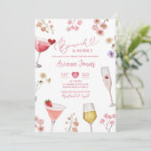 ワイルドフラワーメドーブランチアンドバブリーブライダルシャワー 招待状 (スタンド正面)