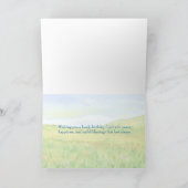 ワイルドフラワーメドープレーリハッピーバースデー カード (内部)