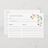 ワイルドフラワーメドーラブイン開花レシピカード エンクロージャーカード (正面/裏面)