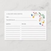 ワイルドフラワーメドーラブイン開花レシピカード エンクロージャーカード (正面)