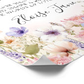 ワイルドフラワーメモリアルガーデン　追悼　記憶のテーブル ポスター (角)