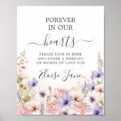 ワイルドフラワーメモリアルガーデン　追悼　記憶のテーブル ポスター (正面)