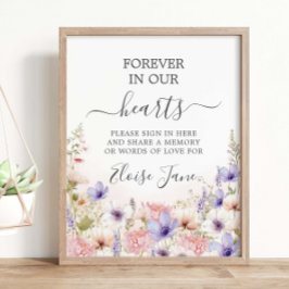 ワイルドフラワーメモリアルガーデン　追悼　記憶のテーブル ポスター