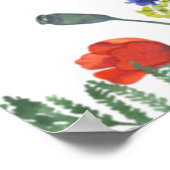 ワイルドフラワーメモリアルサービスのウェルカムサイン ポスター (角)