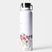 ワイルドフラワーモダンによる名縁ど前の定義 ウォーターボトル (背面)