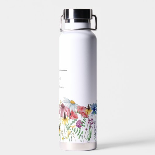 ワイルドフラワーモダンによる名縁ど前の定義 ウォーターボトル (背面)