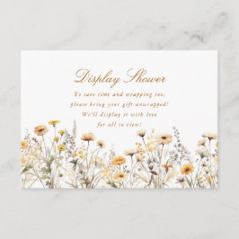 ワイルドフラワーモダンの愛が開花ディスプレイシャワーにある エンクロージャーカード