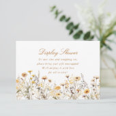 ワイルドフラワーモダンの愛が開花ディスプレイシャワーにある エンクロージャーカード (スタンド正面)