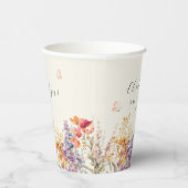 ワイルドフラワーモダンの赤ちゃんシャワー 紙コップ (右)
