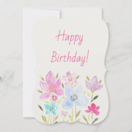 ワイルドフラワーモダンウォーターのカラーイラストレーション