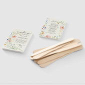 ワイルドフラワーモダンエレガミニマルントウェディング ハンドファン (組立なし)