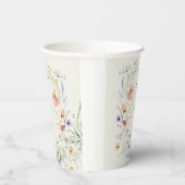 ワイルドフラワーモダンエレガミニマルントウェディング 紙コップ (右)