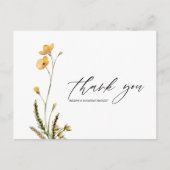 ワイルドフラワーモダンエレガ素朴ントウェディング ポストカード (正面)