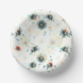 ワイルドフラワーモダンガーデン紙プレート ペーパーボウル (正面)