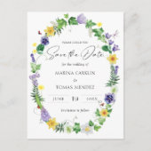 ワイルドフラワーモダンズの日付を保存 案内ポストカード (正面)