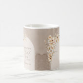 ワイルドフラワーモダンズアイボリーアーチ枠 コーヒーマグカップ (中央)