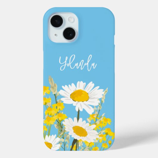 ワイルドフラワーモダンズカスタムモノグラム Case-Mate iPhoneケース (裏面)