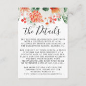 ワイルドフラワーモダンズ水彩トレンディーフローラ エンクロージャーカード (正面)