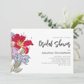 ワイルドフラワーモダンズ水彩ブライダルシャワー 招待状 (スタンド正面)