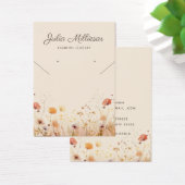 ワイルドフラワーモダンネックレスイヤリング表示カード (デスク)