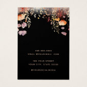 ワイルドフラワーモダンネックレスイヤリング表示カード (裏面)