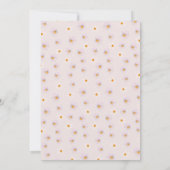 ワイルドフラワーモダンパールアンドプロセッコブライダルシャワー 招待状 (裏面)