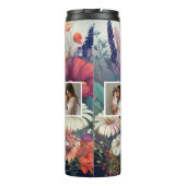 ワイルドフラワーモダンフォトコラージュ – 最高の Momギフト タンブラー (裏面)