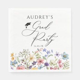 ワイルドフラワーモダンフローラグラードパーティー スタンダードランチョンナプキン