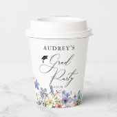 ワイルドフラワーモダンフローラグラードパーティー 紙コップ (裏面)