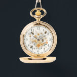 ワイルドフラワーモダンフローラビースタイリッシュシック女性 腕時計<br><div class="desc">ワイルドフラワーモダンフローラビースタイリッシュシックな女性時計はトレンディーの黄色の水の色の野生の花のフローラででこぼこハチ。Evco Studio www.zazzle.com/store/evcostudioによって作成</div>