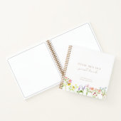 ワイルドフラワーモダンフローラミニマルベビーゲストハウス ノートブック (内部)