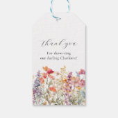 ワイルドフラワーモダンブライダルシャワーへようこそ ギフトタグ (裏面)