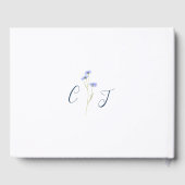 ワイルドフラワーモダンブルー ゲストブック (裏面)